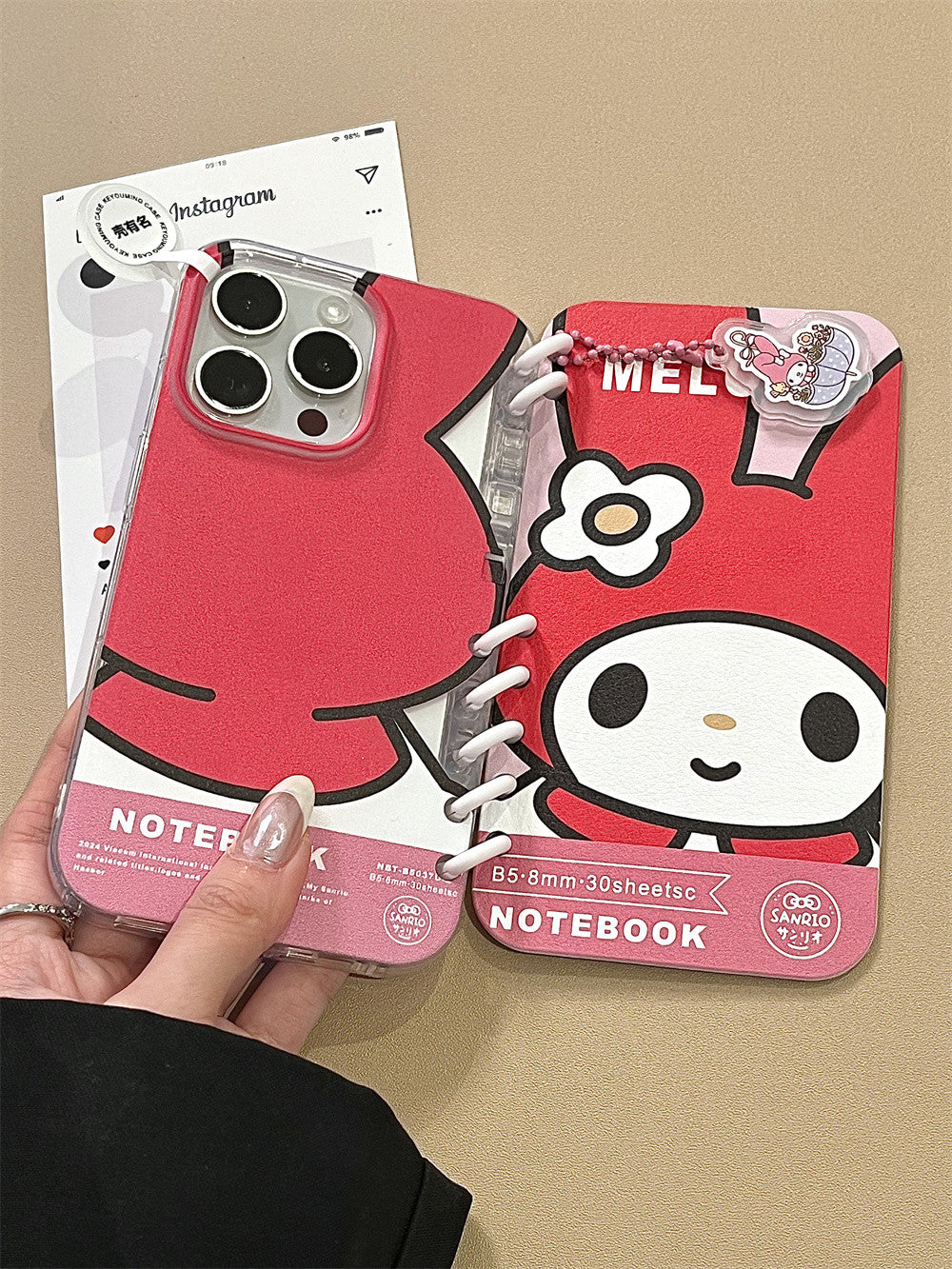Cute Flip Book Folding Phone Case