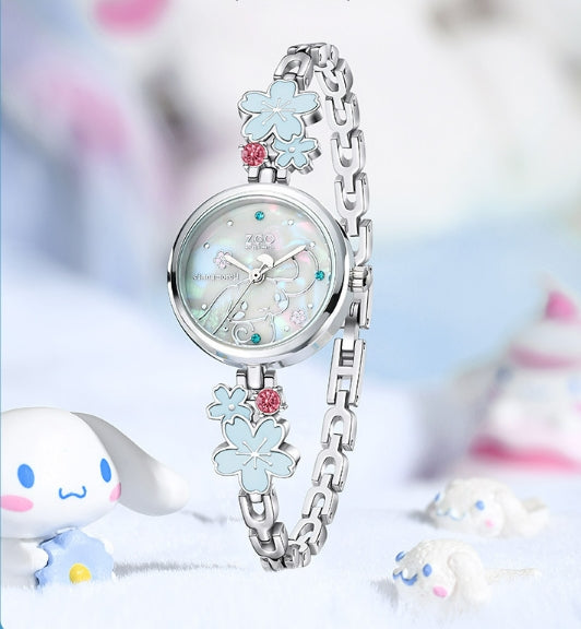 Cinnamoroll Watch Cherry blossoms design Women Watch Gift for Her