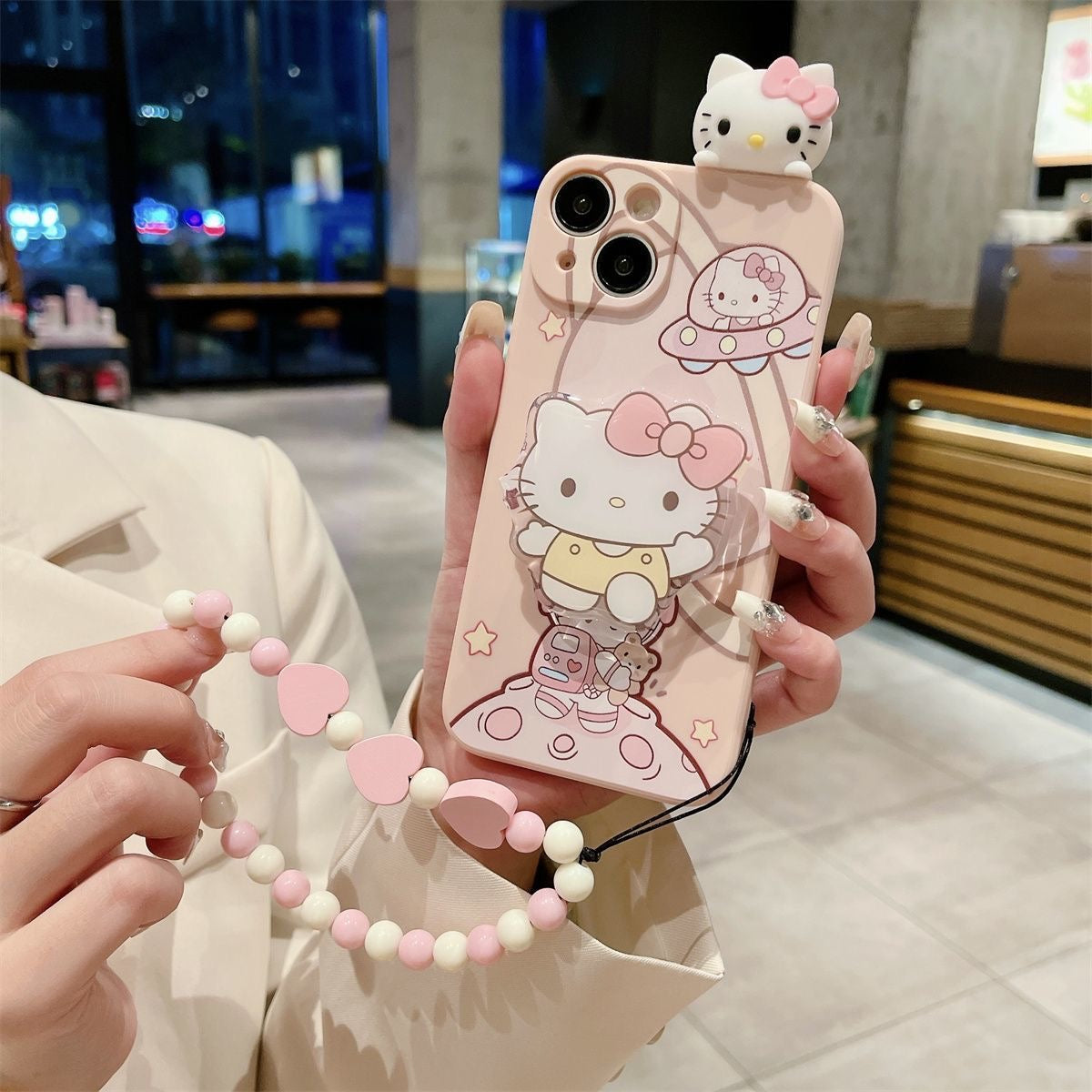 Kuro and Kitty Astronaut Phone Case