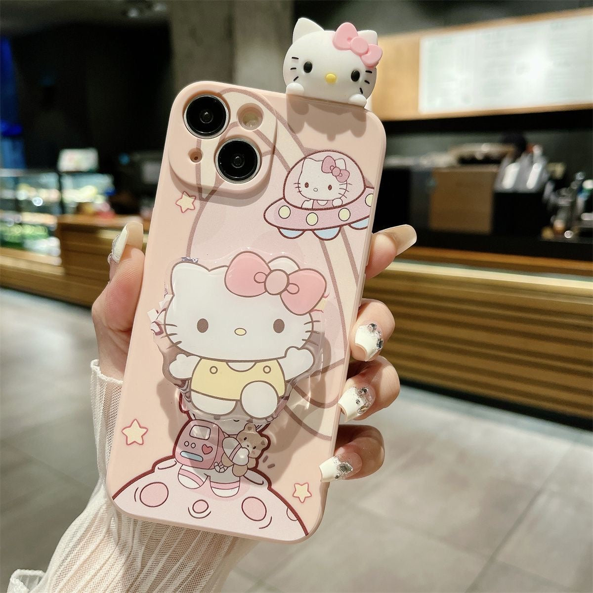 Kuro and Kitty Astronaut Phone Case