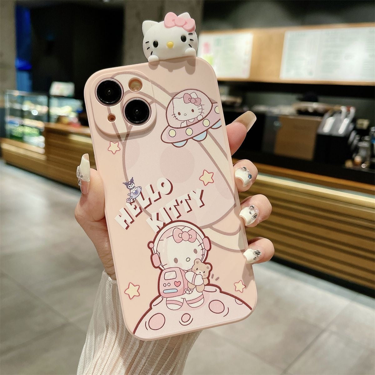 Kuro and Kitty Astronaut Phone Case