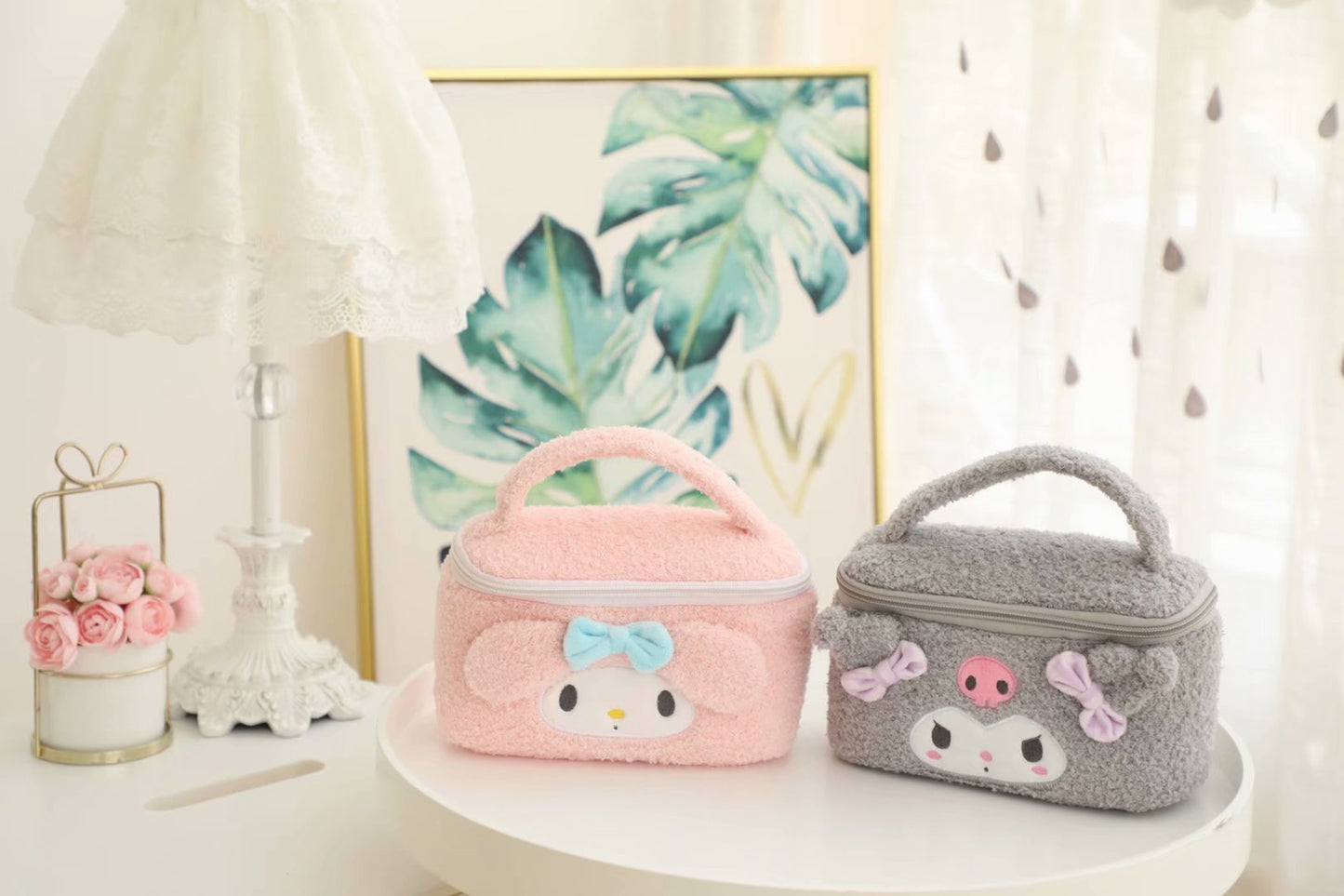 Melo Plush Makeup Shoulder Bag