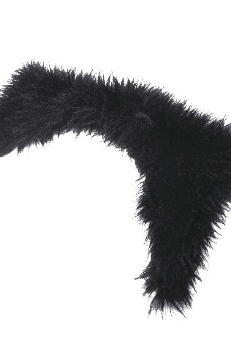 Gothic Draped Coat with Buckle Lace-Up, Faux Fur Collar, and Extended Sleeves