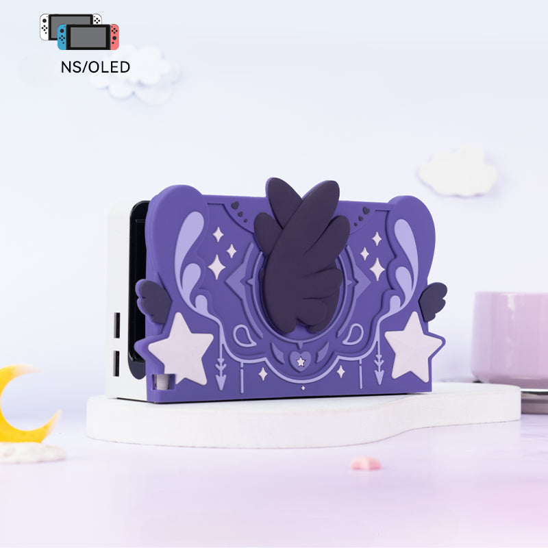 Pink Star Wings Switch Base Protective Case KI645