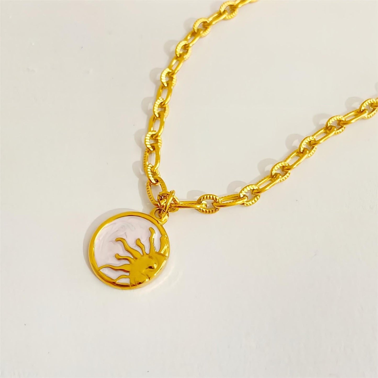 Gold Plated Sol And Lune Celestial Necklace