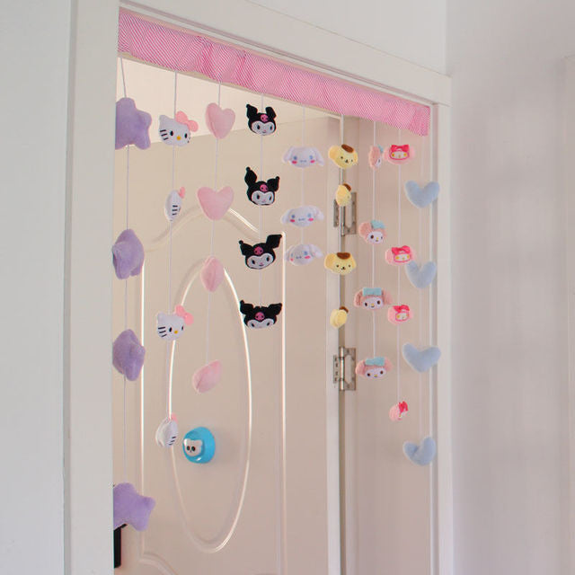 Cartoon Heart Curtain Decorations