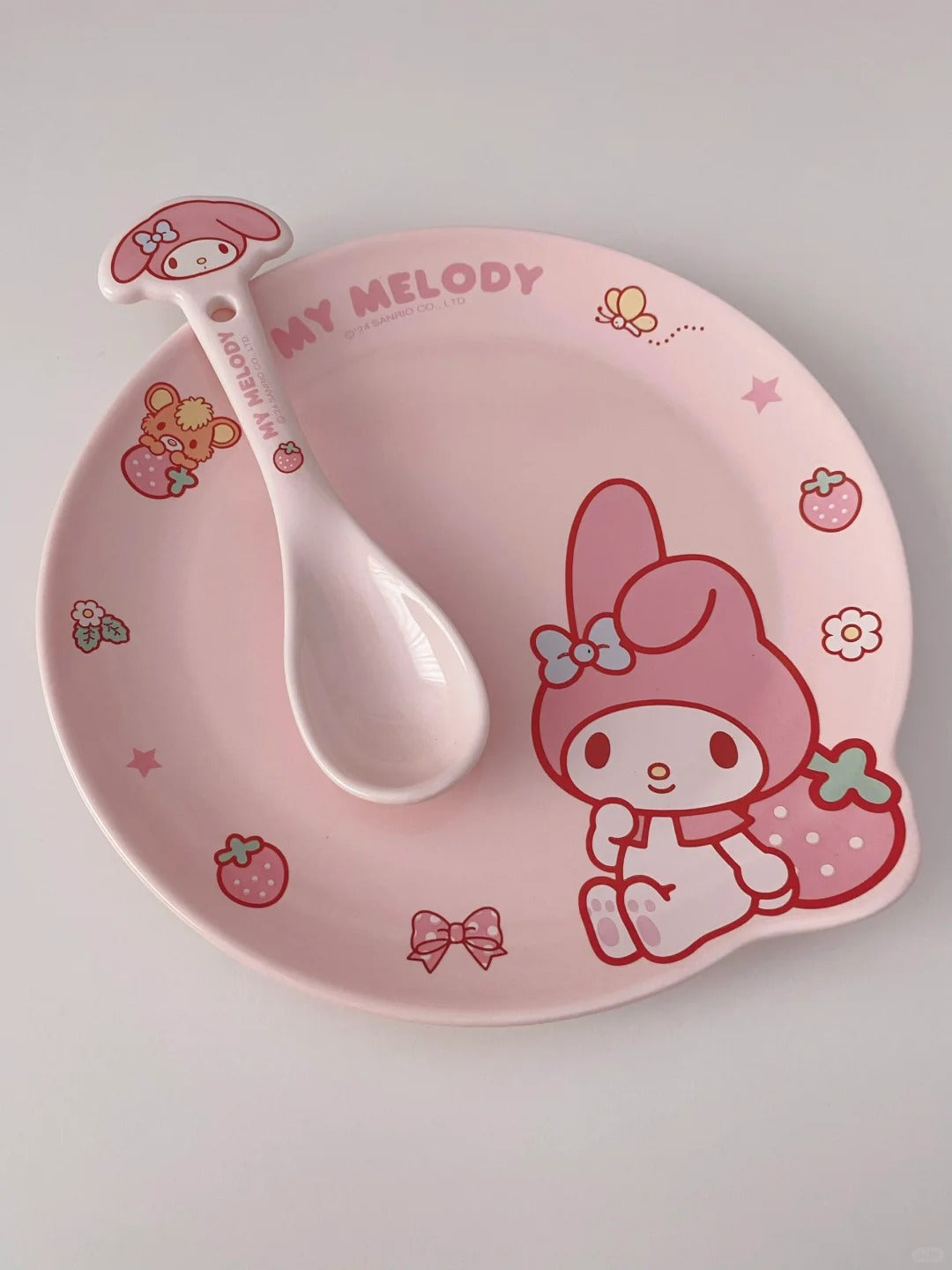 Kawaii Strawberry Tableware Set