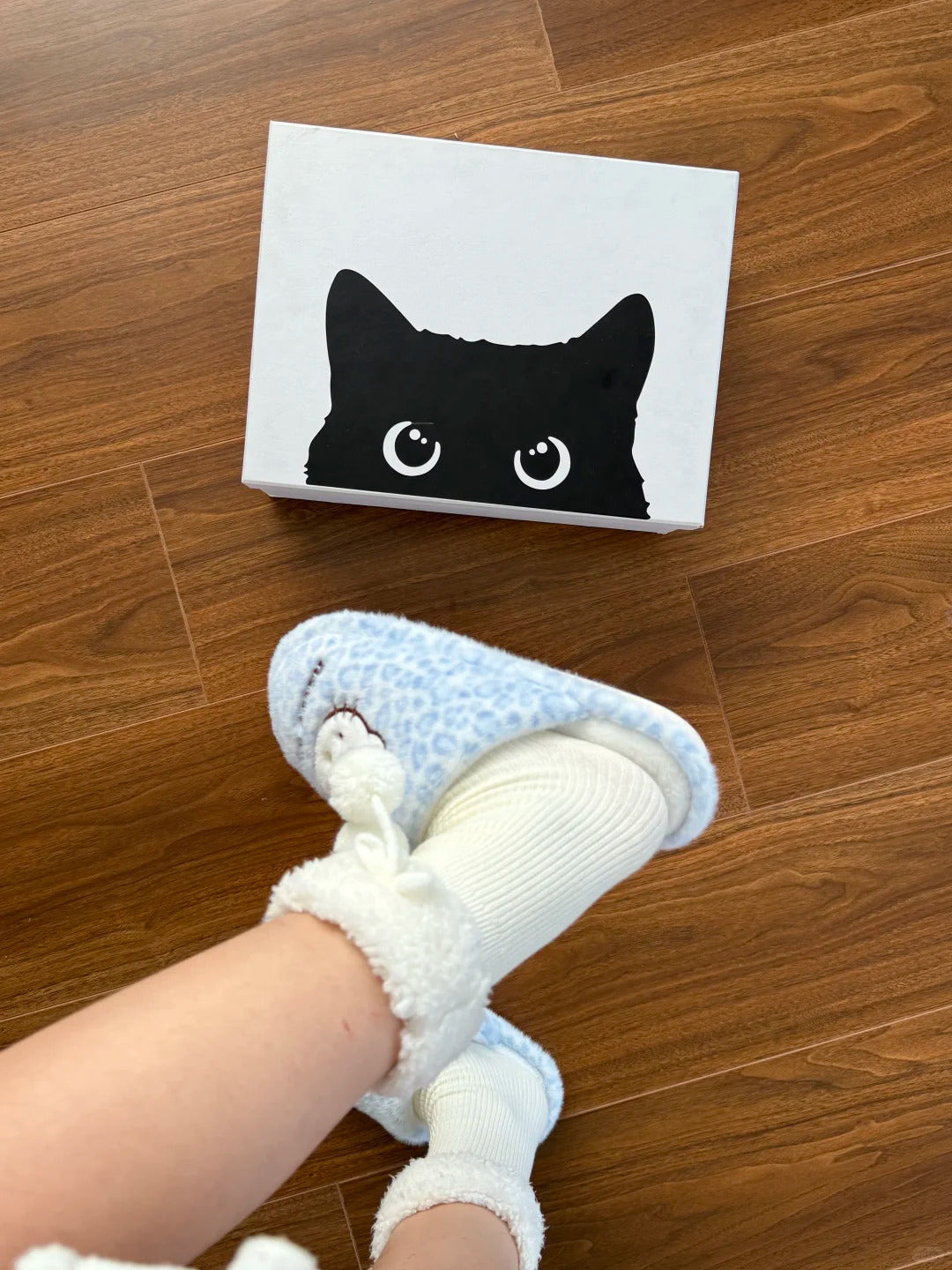 Hello Slippers Kitty Fluffy Home Slipper Leopard Indoor