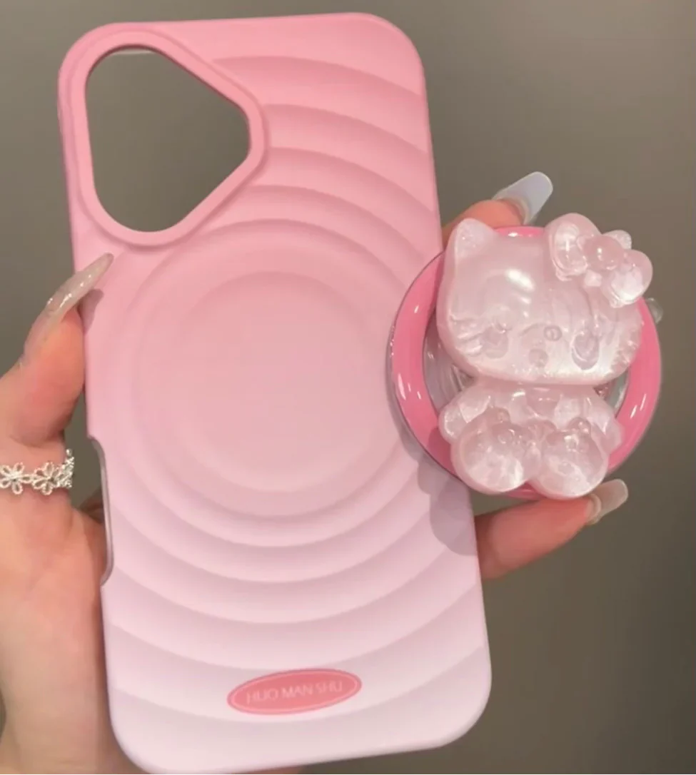 Kitty Mag Safe Case with Pop Socket