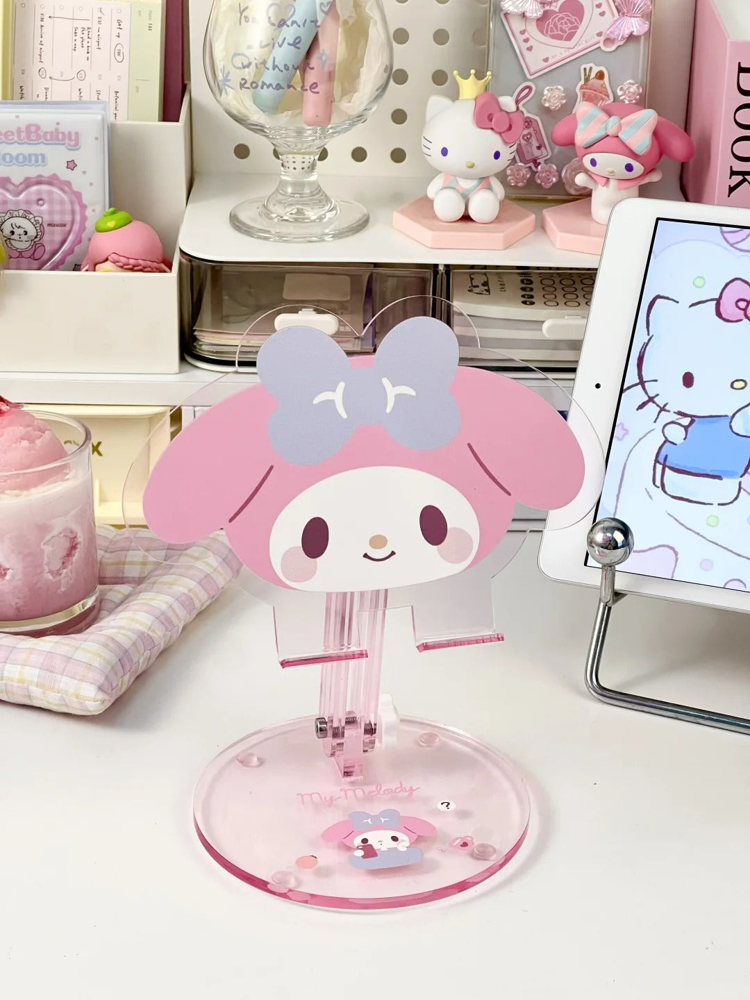 Cartoon Acrylic Phone Stand and Foldable Cute Tablet Stand