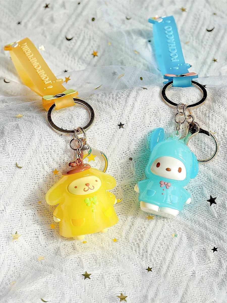 Porte-clés personnage imperméable
