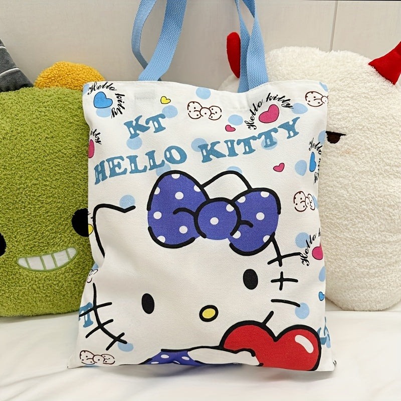 Kawaii Kitty Large Tote Bag