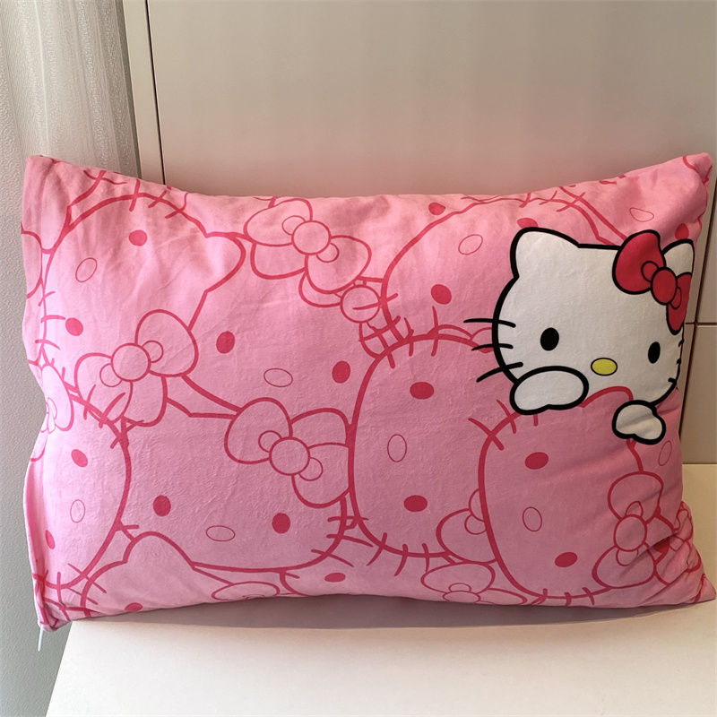 Cute Pink Kitty Pillowcase