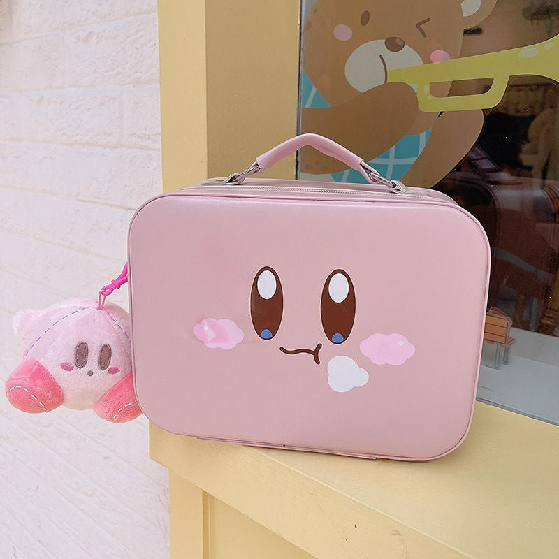 Pink Kirby Portable Cosmetic Storage Bag KI711