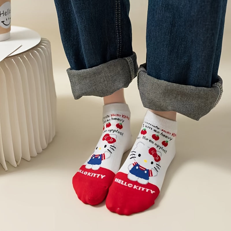 5 Pairs Kawaii Kitty Socks