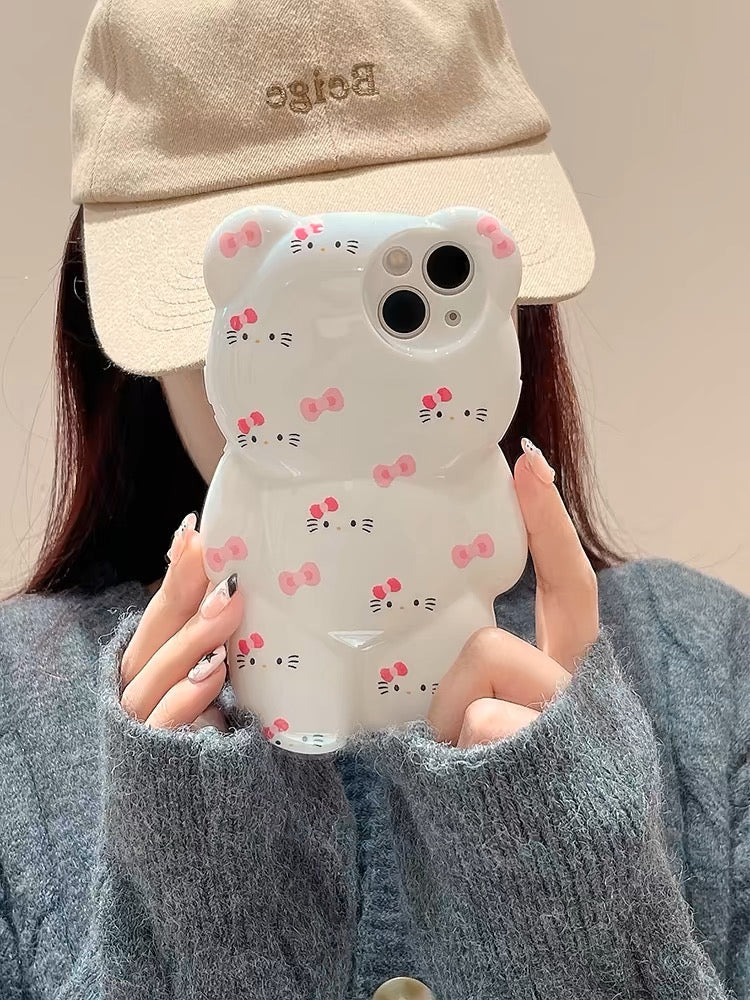 Kitty 3D Bear Phone Case