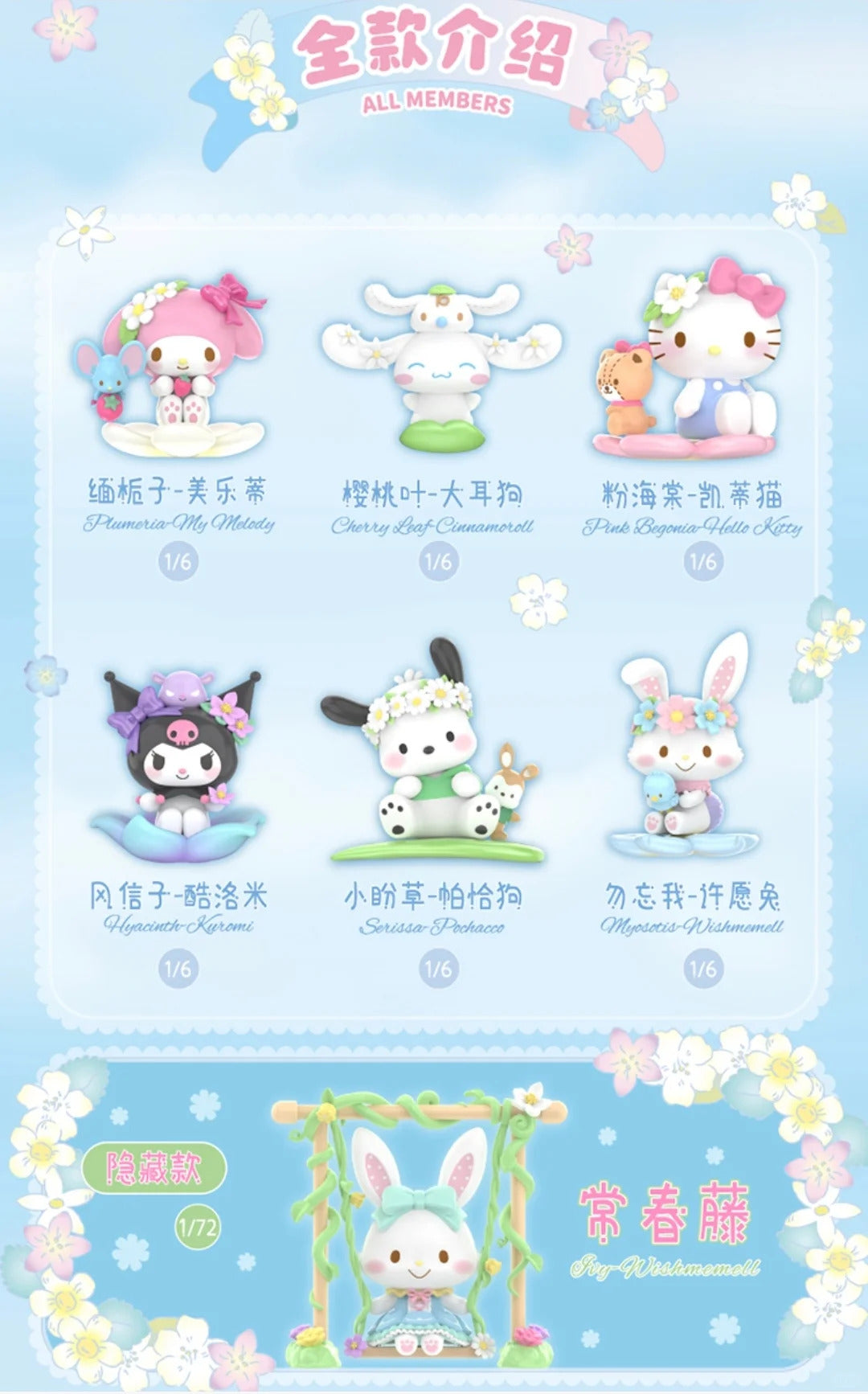Family Spring Flower Series Blind box