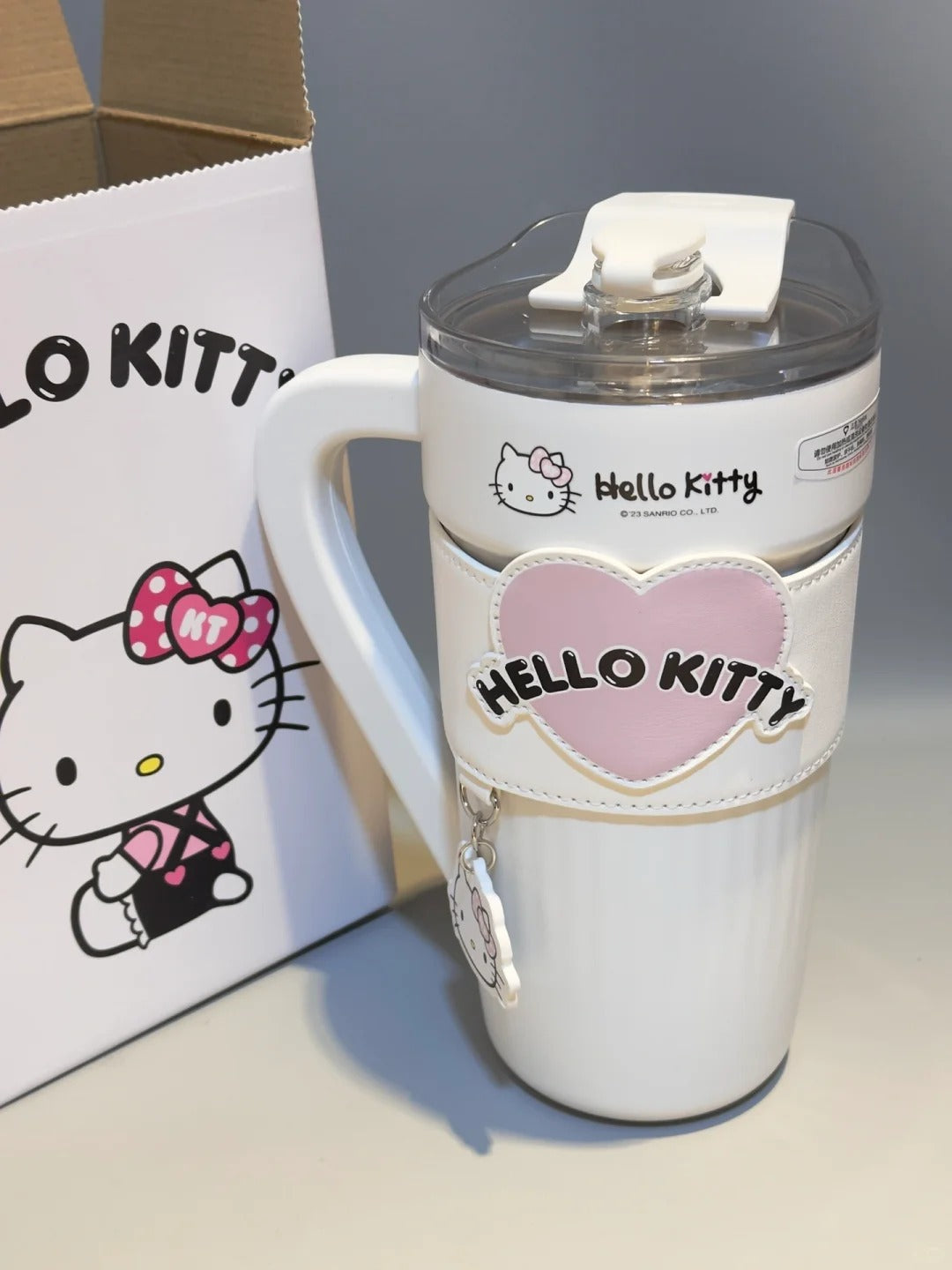 Kawaii Kitty Heart Stainless Steel Bottle