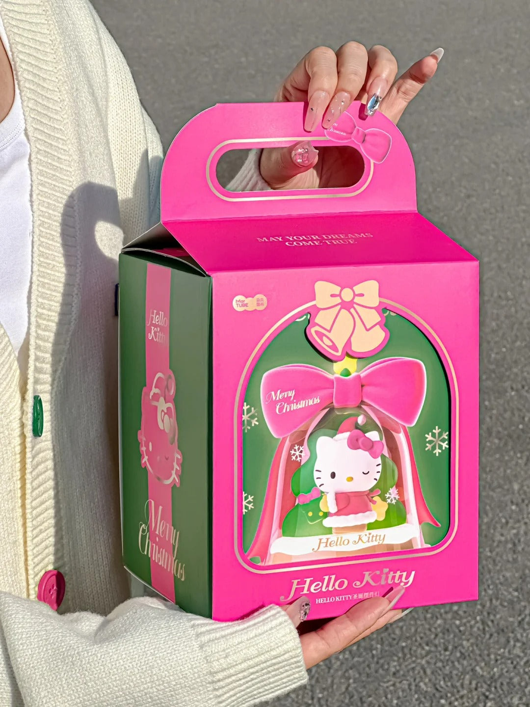 Kitty Christmas Ornament Lamp