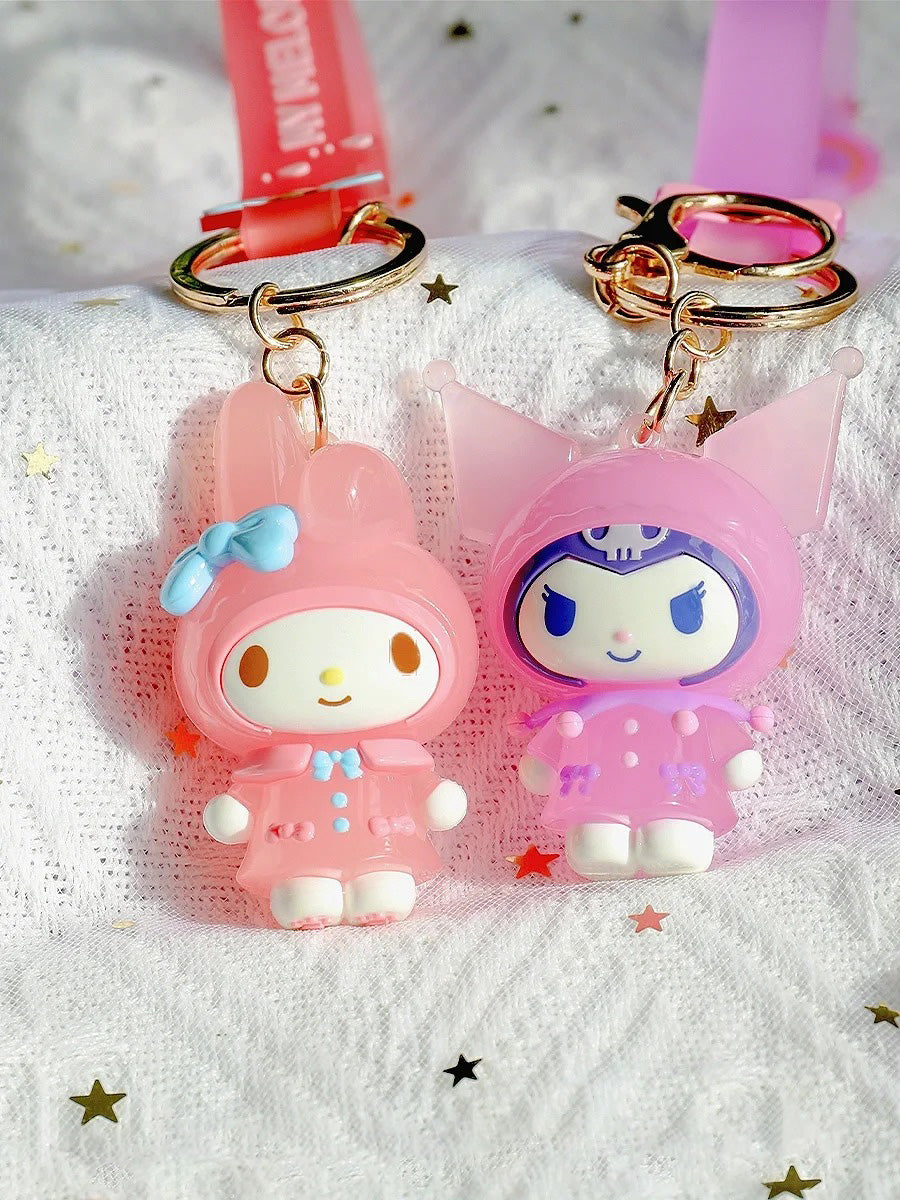 Porte-clés personnage imperméable