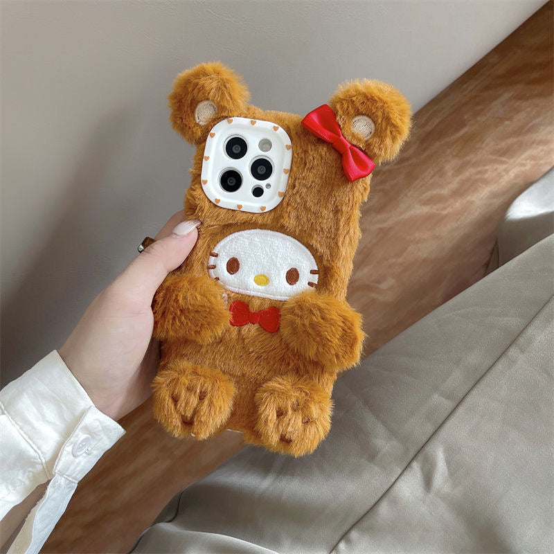 Cartoon Fluffy with Bow iPhone Case