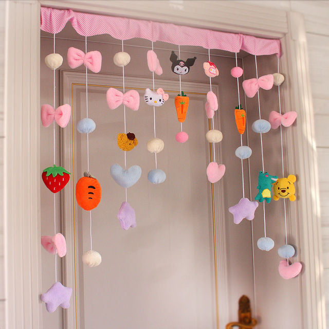 Cartoon Heart Curtain Decorations