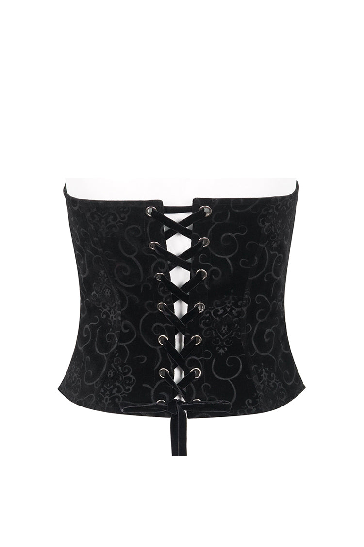 Crimson Noir Lace-Up Women's Gothic Corset