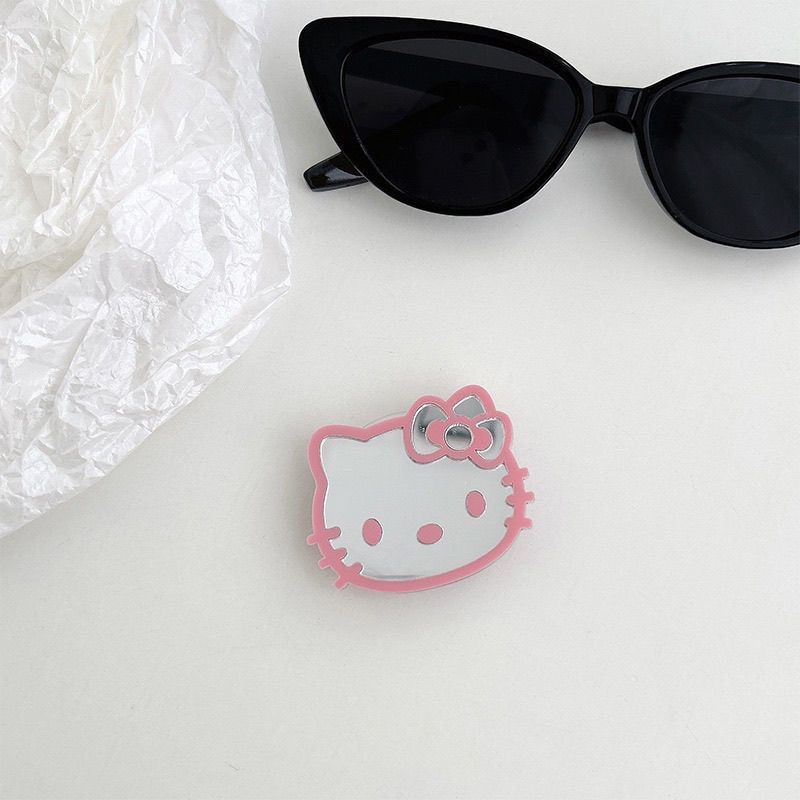 Cute Kitty Mirror Mobile Phone Case Holder