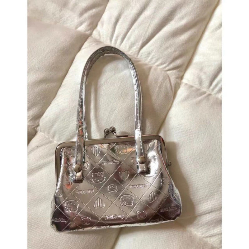 Medieval Silver Kitty Handbag KI503