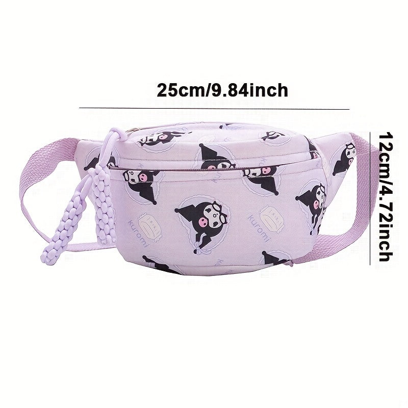 Pink Kitty Travel Messenger Bag