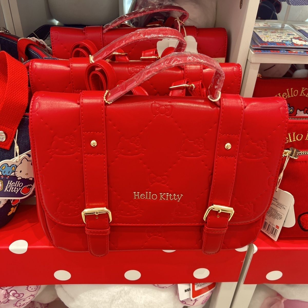 Red Kitty Cambridge Portable Backpack