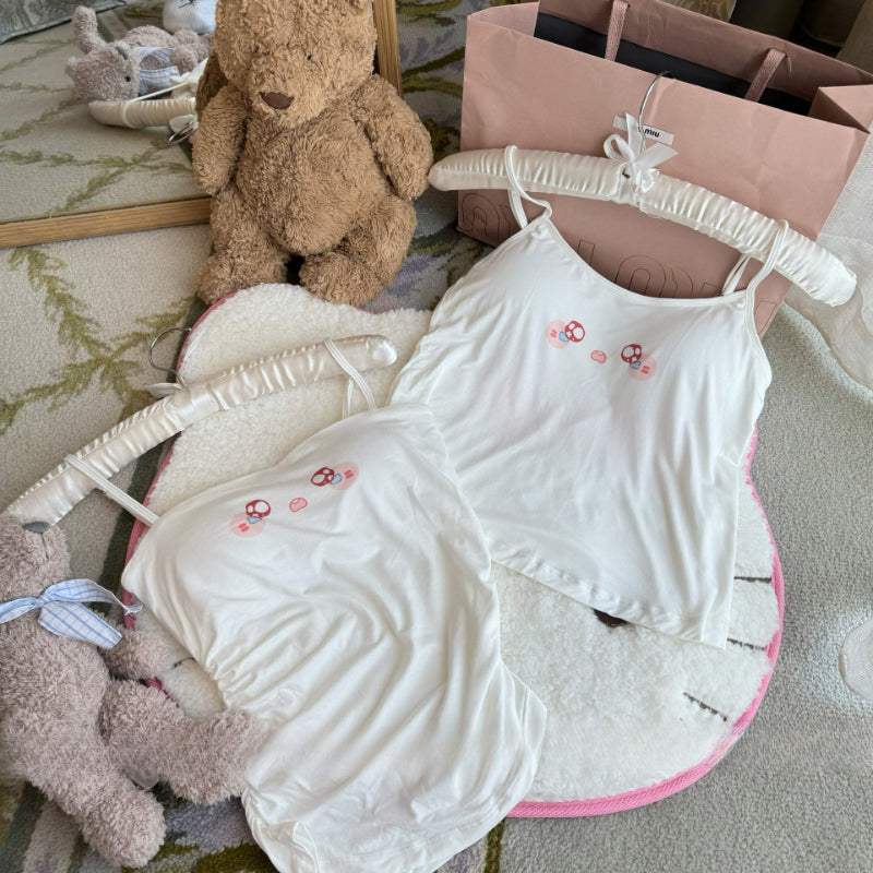 White Cotton Emoji Suspender