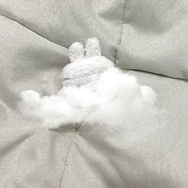 White Bunny Plush Hand Rope Airpods Case - Lovesickdoe