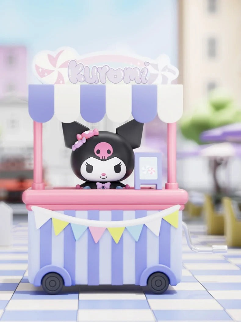 Boîte à musique à manivelle en forme de camion de nourriture mignon