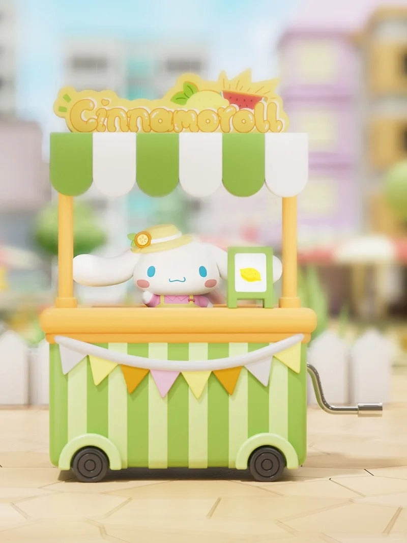 Boîte à musique à manivelle en forme de camion de nourriture mignon