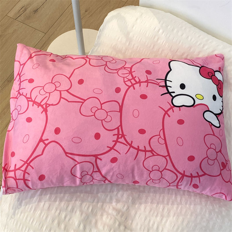 Cute Pink Kitty Pillowcase