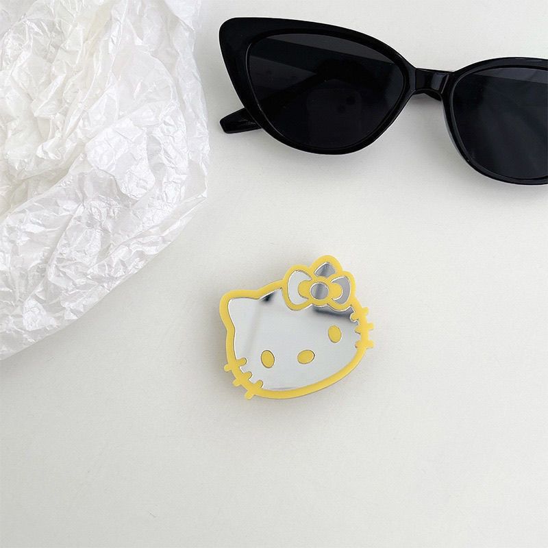 Cute Kitty Mirror Mobile Phone Case Holder