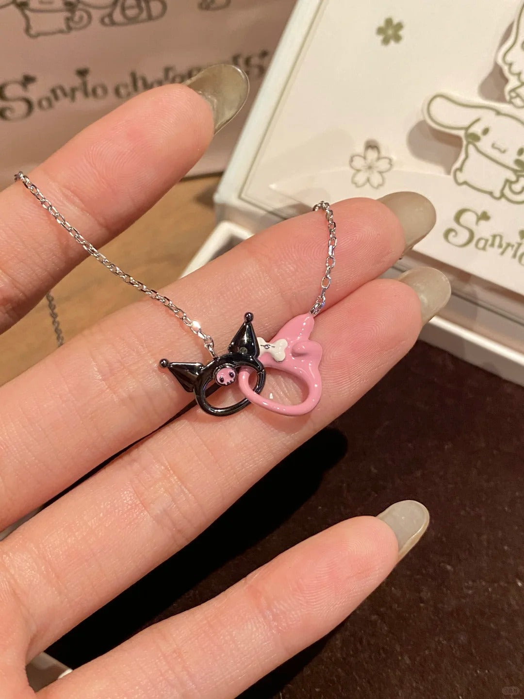 Collier à double emboîtement Kuro et Melo