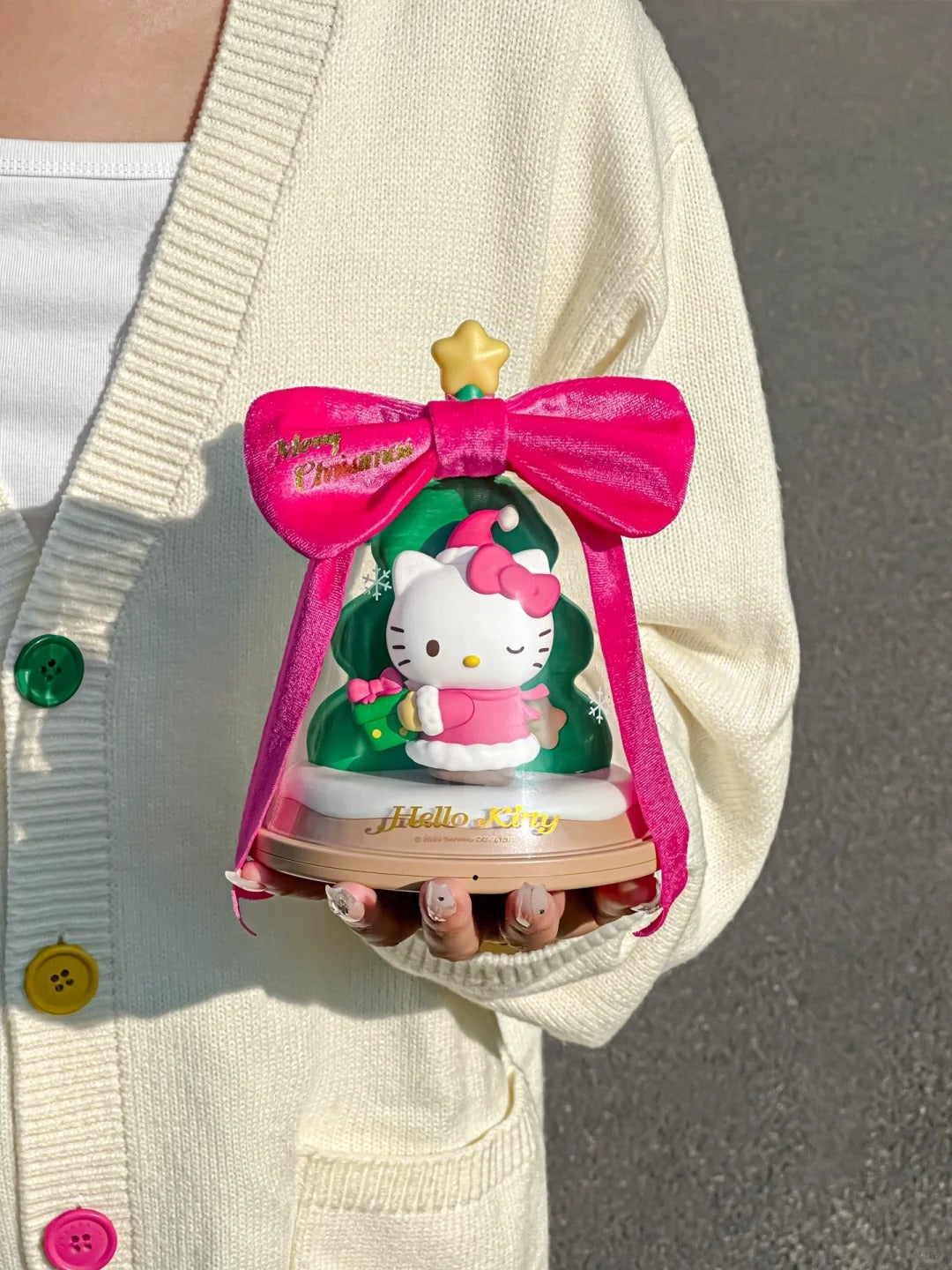 Kitty Christmas Ornament Lamp