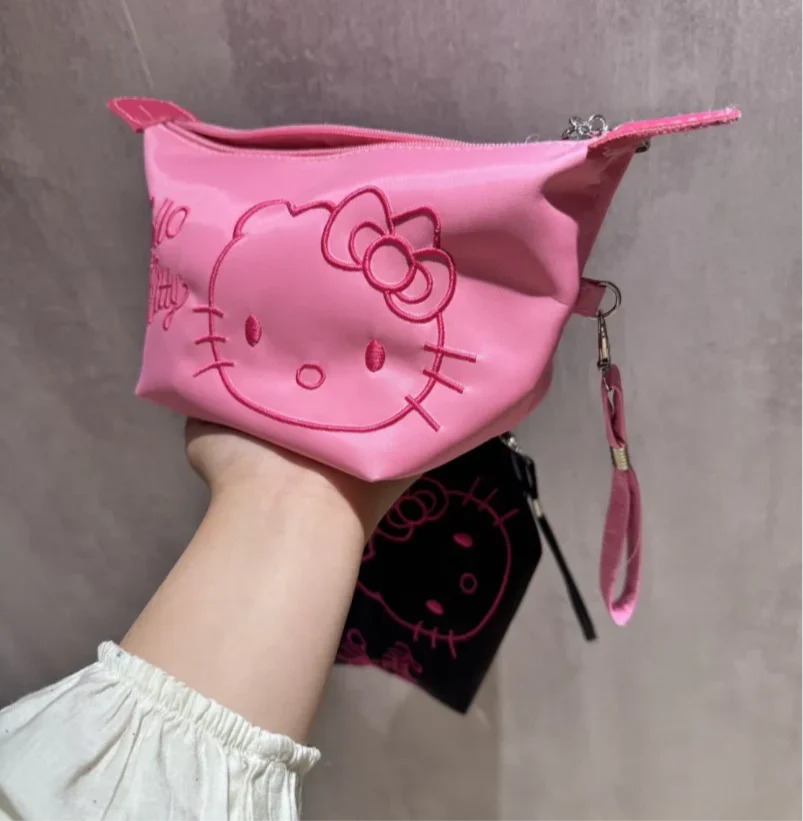 Kitty Embroidery Cosmetic Bag Large-capacity
