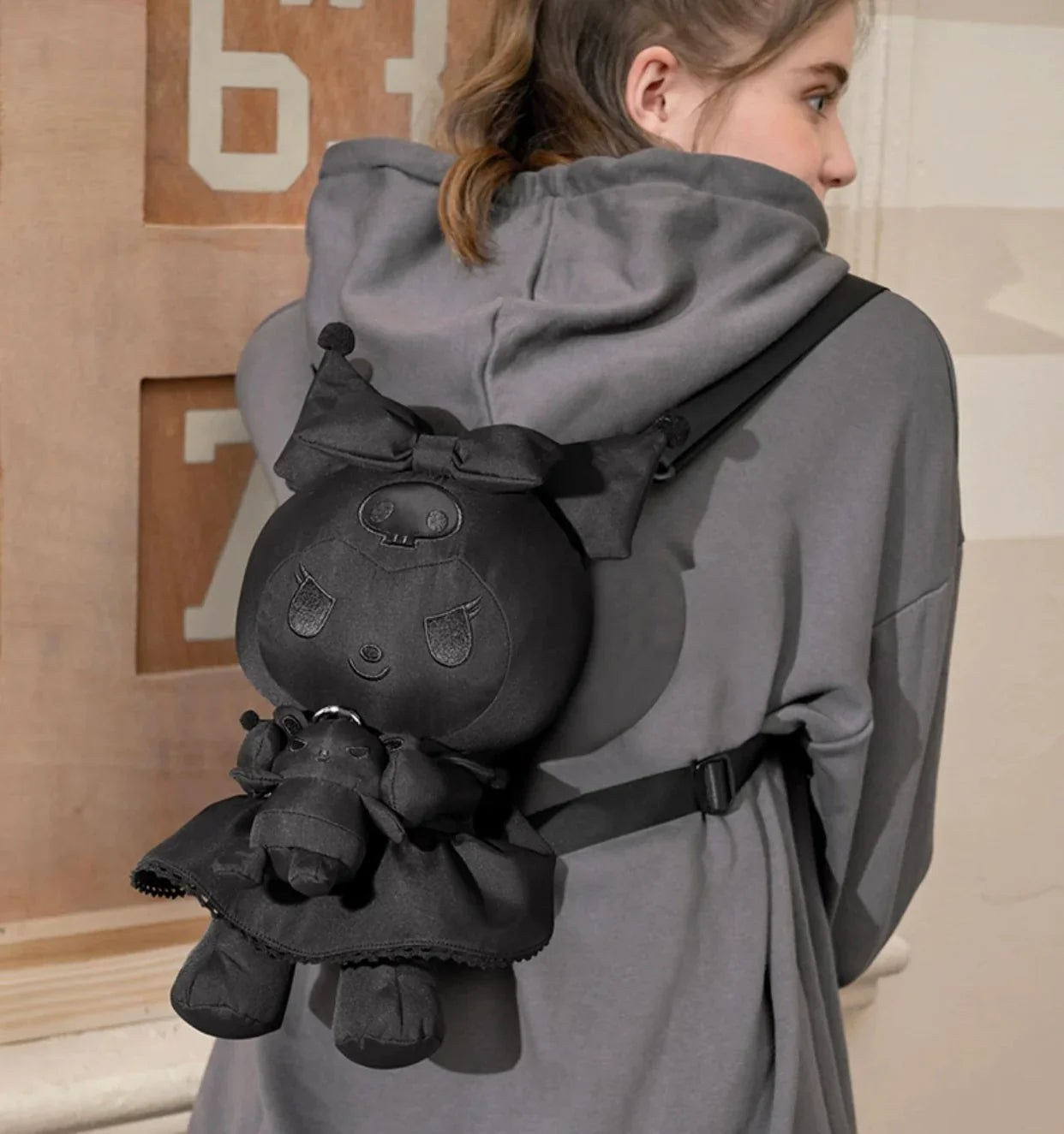 Schwarzer Kuro Dark Angel Rucksack