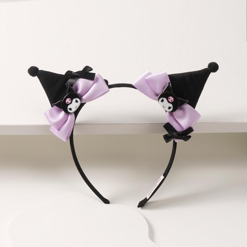 Accessoires pour cheveux violets et noirs en forme de diable kawaii ON1403