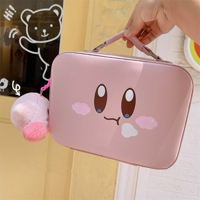 Pink Kirby Portable Cosmetic Storage Bag KI711