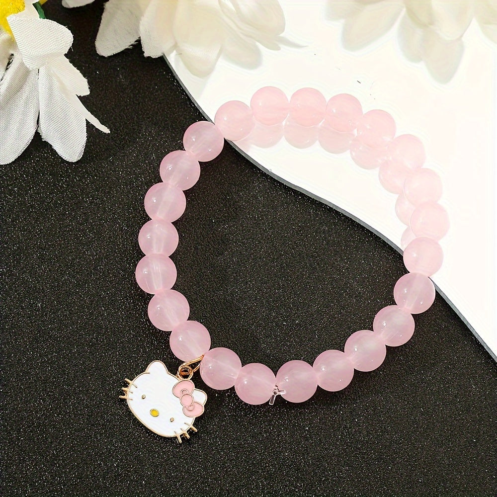 Cute Kitty Glass Bead