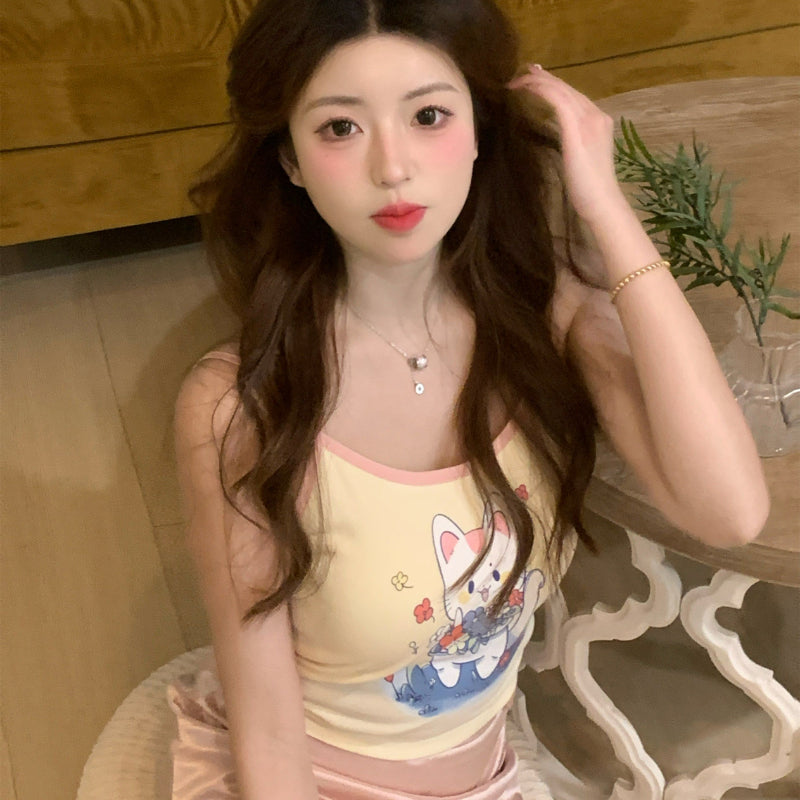 Sweet Cartoon Printing Top KI465
