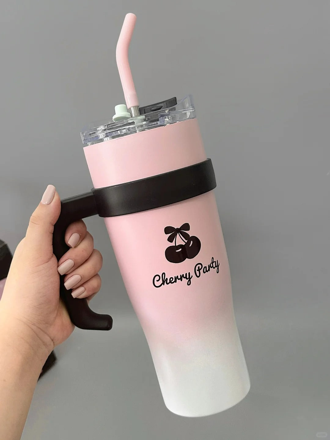 Pink Kuro Cherry Insulated Water Bottle 1200ml