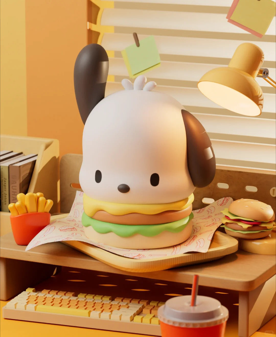 Pocha Hamburger Silicone Touch Lamp