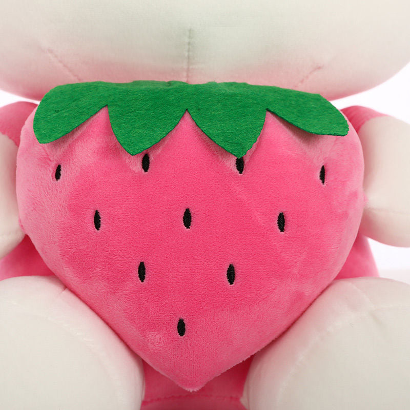 Strawberry Bow Kitty Plush
