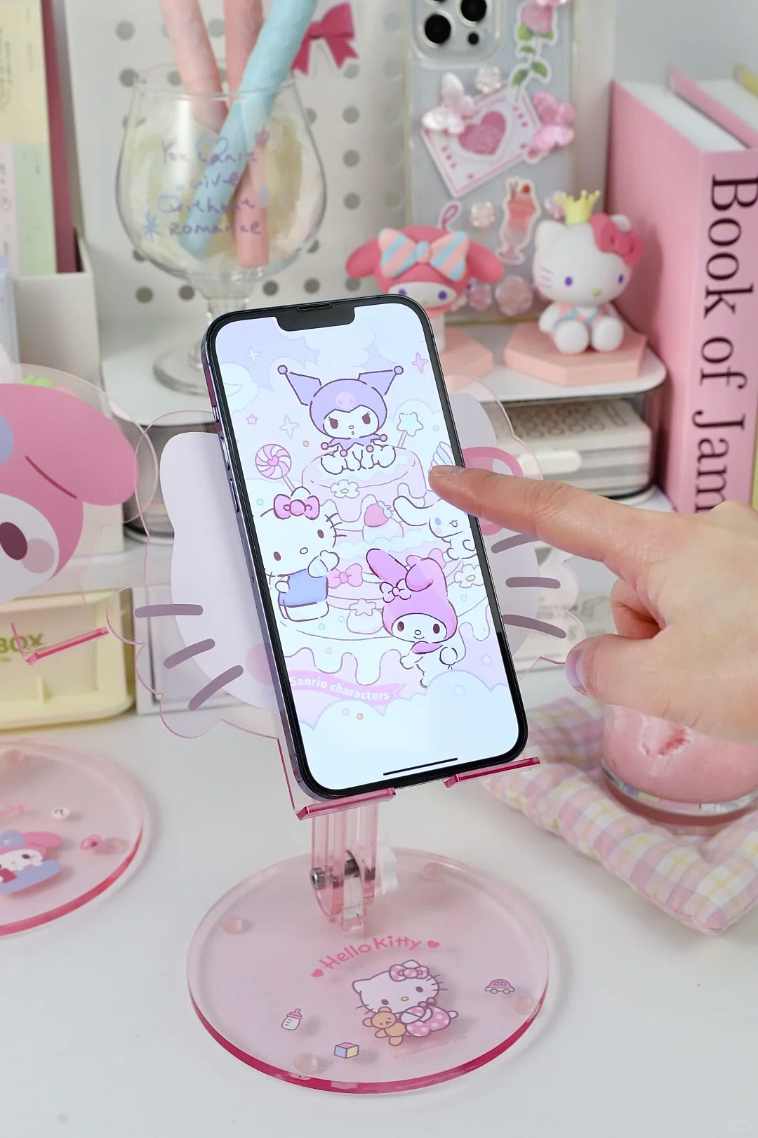Cartoon Acrylic Phone Stand and Foldable Cute Tablet Stand