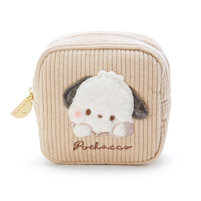 Corduroy Cartoon Cosmetic Bag KI583